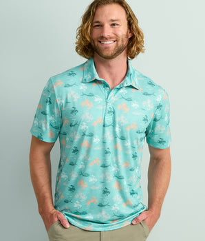 KC Print Pursuit Performance Polo