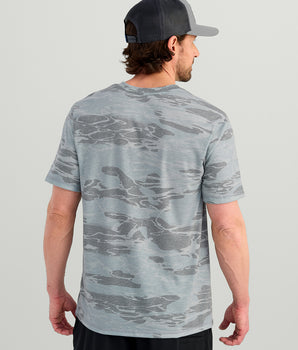 Leeward Short Sleeve Camo Crew