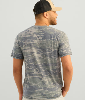 Leeward Short Sleeve Camo Crew