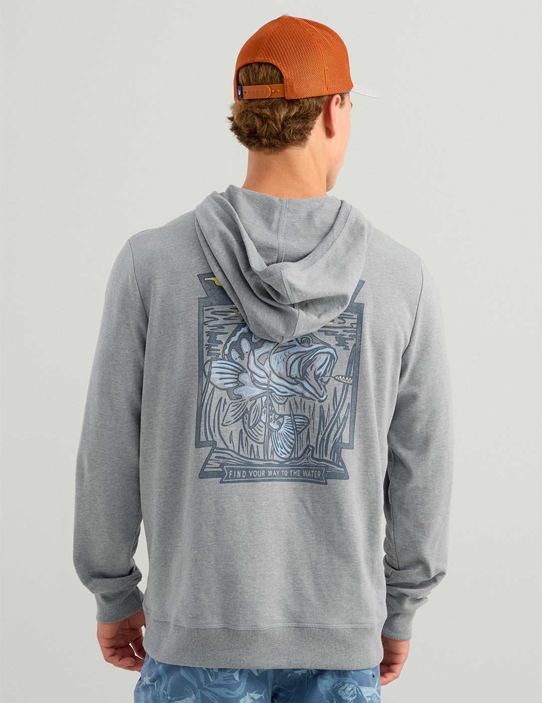 Edisto Bass Patch Terry Hoodie