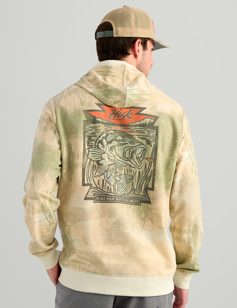 Edisto Bass Patch Terry Hoodie