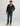 Men's Cotton Fleece Full Zip Hoodie Black Back