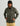 Man wearing HUK Men's Coldfront+ KC Printed 1/2 Zip Fleece Hoodie in Black