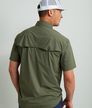 Diamond Back Short Sleeve Button-Down