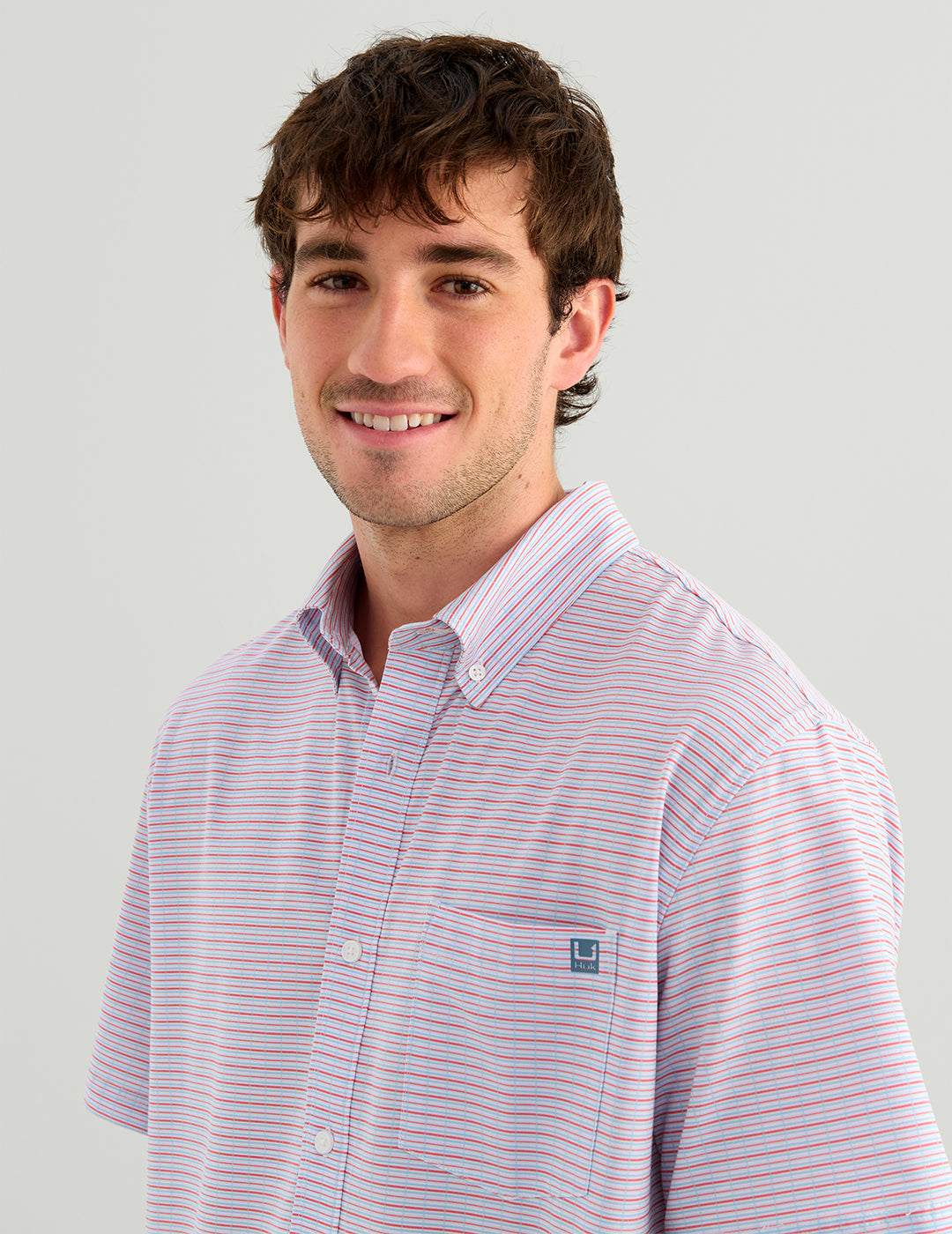Chemise Boutonnée Homme Huk Kona KC - Fog Green, Island Dreaming - XXX-Large - Neuve