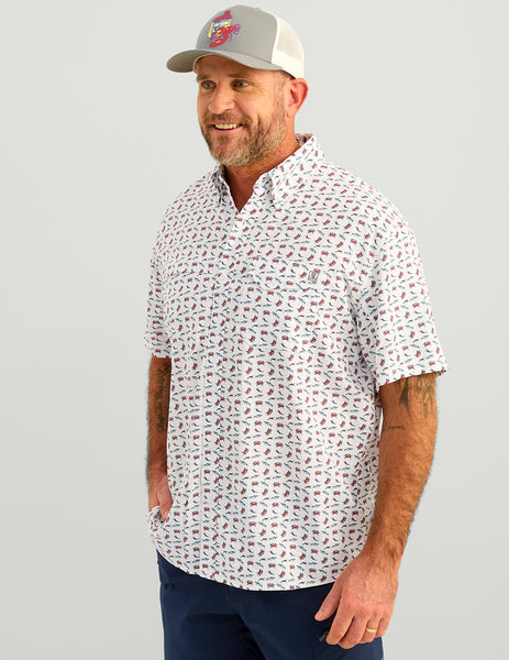 Hukドライシャツ Tide Point Short Sleeve Button-Down