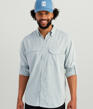 Tide Point Heathered Ripstop Button-Down