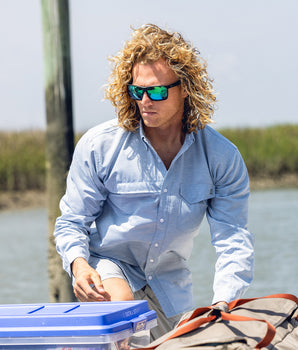 Tide Point Heathered Ripstop Button-Down