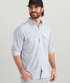 Tide Point Heathered Ripstop Button-Down