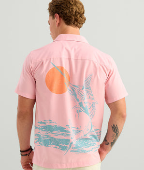 Chemise HUK Performance Fishing Homme - Taille S - Manches Longues - Camo Doré