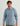 Man wearing HUK Men's Hanahan Long Sleeve Flannel Shirt in Stormy Blue