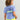 Huk women's Sunrise Crop Pocket Tee in Lightning Sky, fishing t-shirt, back view