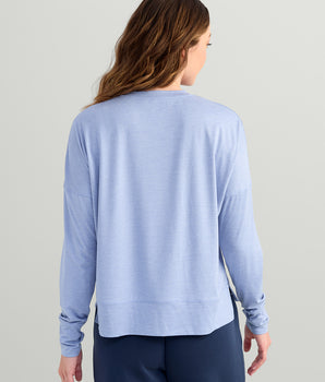 Womens Bayside Pullover Crew