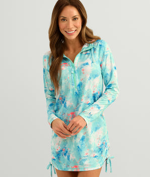 Womens Pursuit Splish Splash Cover-Up Dress