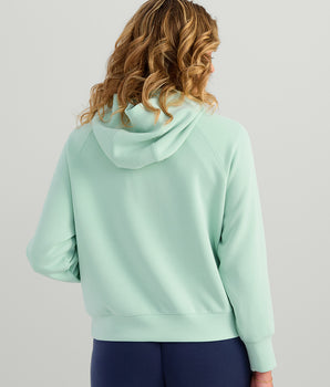 Womens Bayside 1/2 Zip Hoodie