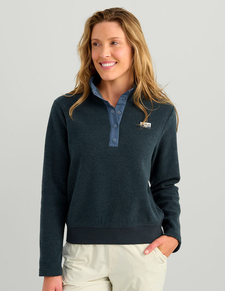 Women's Camden Snap Fleece Pullover - Fishing Fleece | HUK