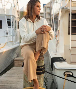 Womens Bayside Wide Leg Crop