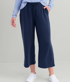 Womens Bayside Wide Leg Crop