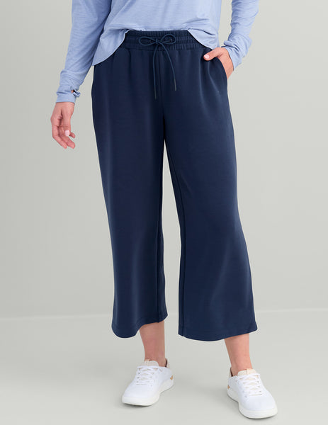 Womens Bayside Wide Leg Crop