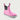 Huk women's Rogue Wave Boots in Bright Pink, breathable deck boots, fabric and stitching close-up