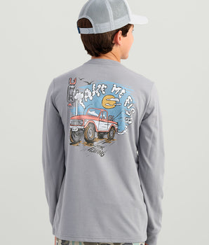 Kids Huk Truck Long Sleeve Tee
