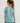 Huk youth Girls Sandy Toes Tee in Marine Blue Heather, short-sleeve fishing t-shirt, front view