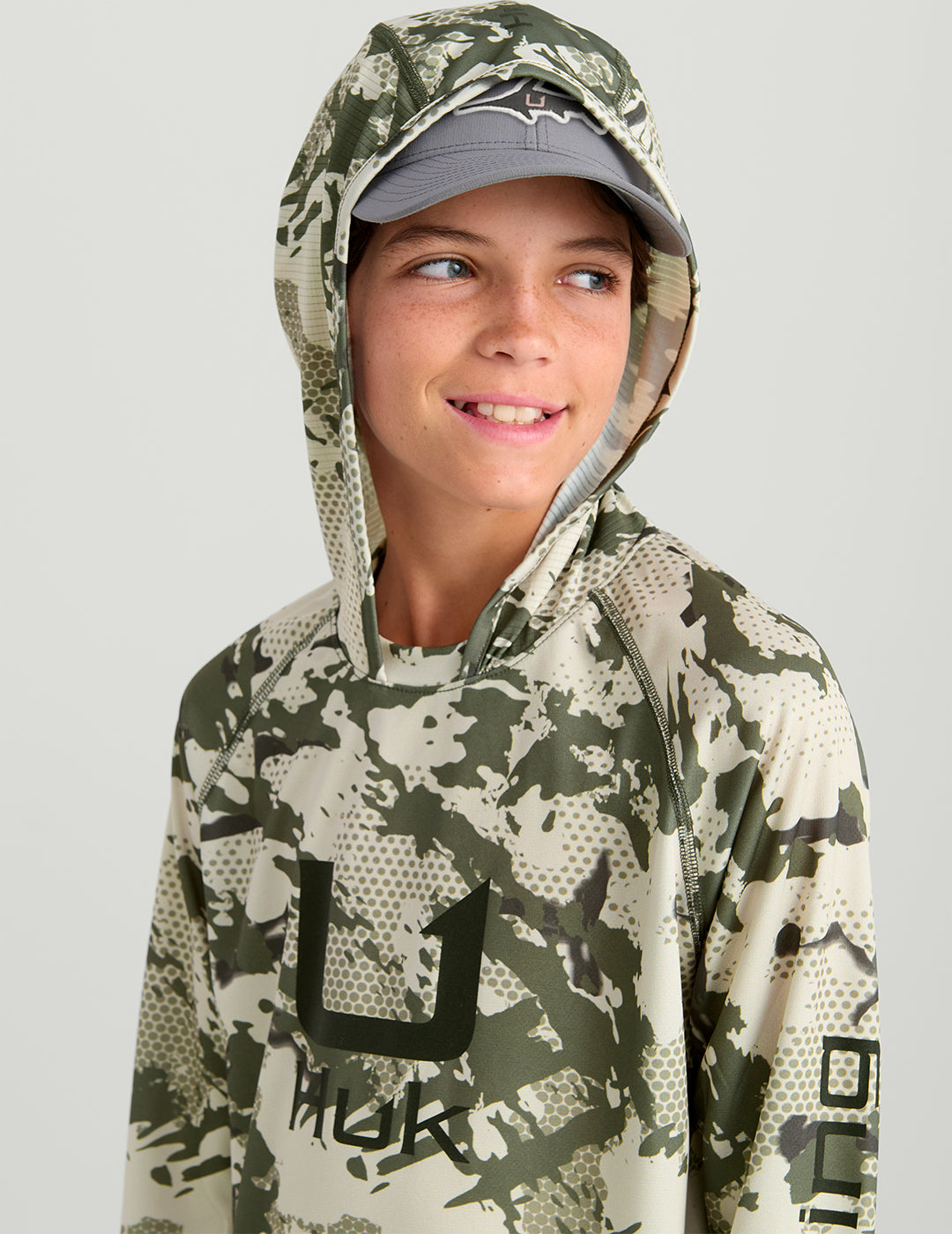 Huk Performance Fishing H1200059 Men's Kryptek Icon Performance Hoodie Neptune