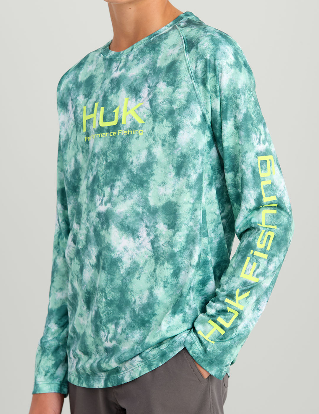 Chemise manches courtes homme Huk Fishing Performance Crew Chemise manches courtes homme Huk Fishing Performance Crew