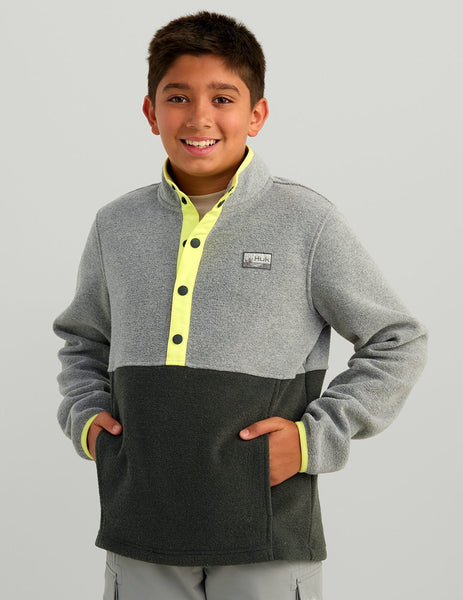 Kids' Camden 1/4 Snap Pullover - Youth Fishing Fleece | HUK