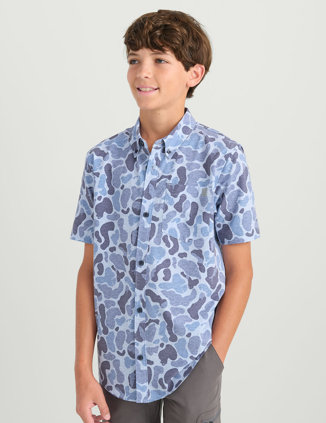 KC Kids Kona Short Sleeve Button-Down