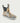 Huk men's KC Print Rogue Wave Boots in Starfish Estuary Camo, breathable deck boots, fabric and stitching close-up