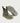 Slip-on boot with yellow and gray wave print pattern, tan sole, and olive-colored pull tabs with striped handles.