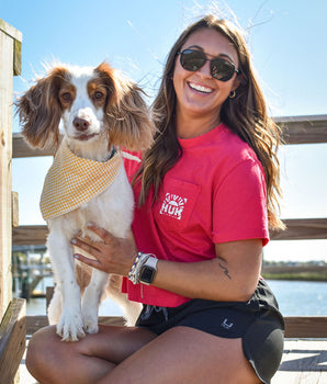 Womens Sunrise Crop Pocket Tee
